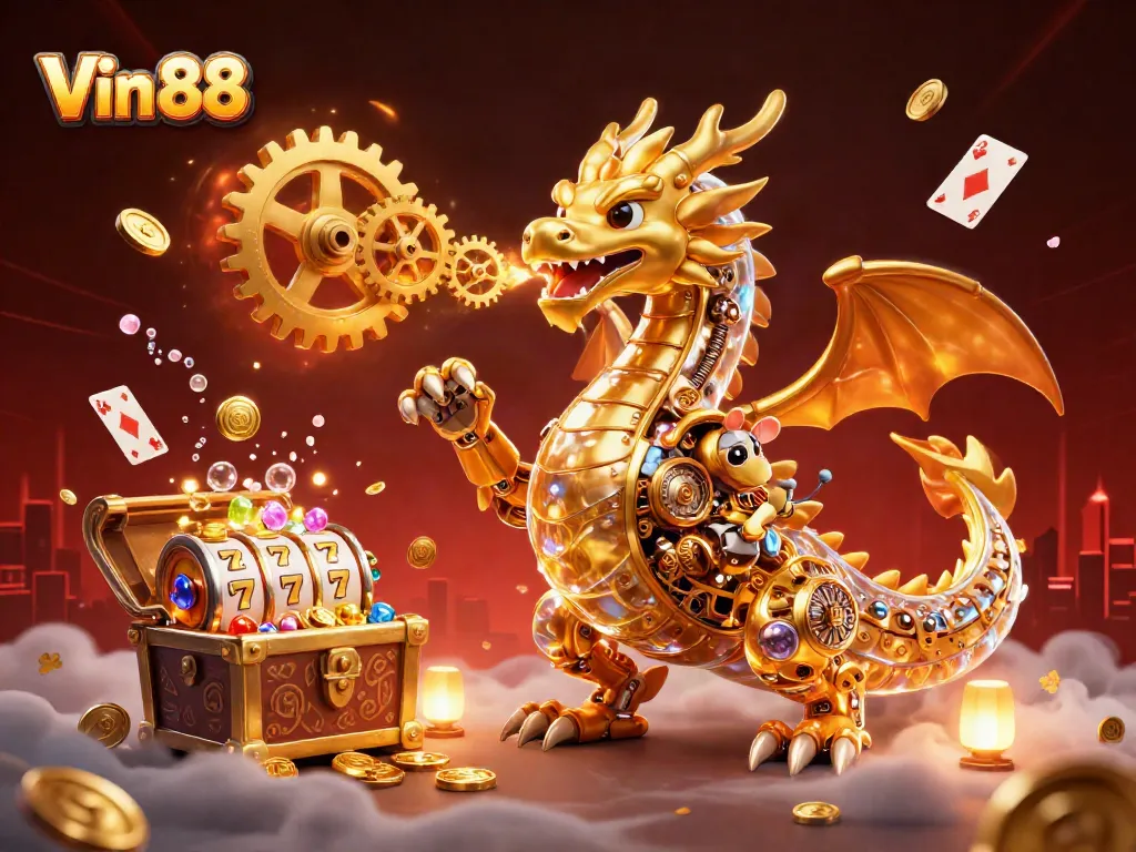 Experience Vin 88's enchanting casino world with vibrant characters and dynamic gaming elements.