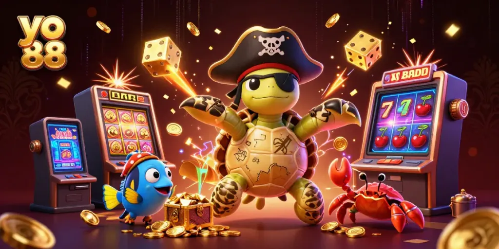 Experience thrilling gameplay with yo 88's vibrant casino scene featuring a jackpot explosion and engaging characters.
